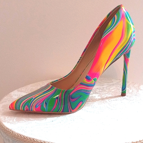 Ladies Colorful Stilleto Heel - Picture 2 of 10